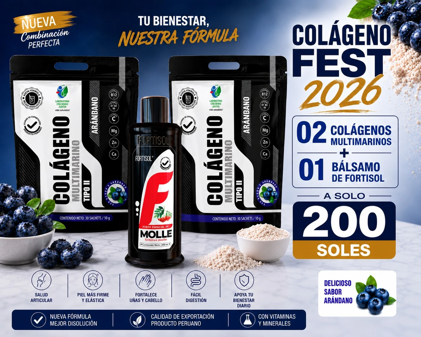PACK COLÁGENO FEST 2 + 1 BÁLSAMO